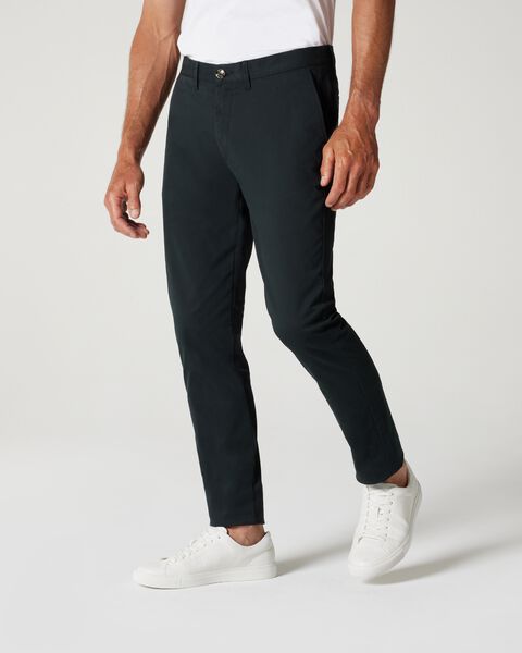 Dark Green Slim Stretch Cotton Chino